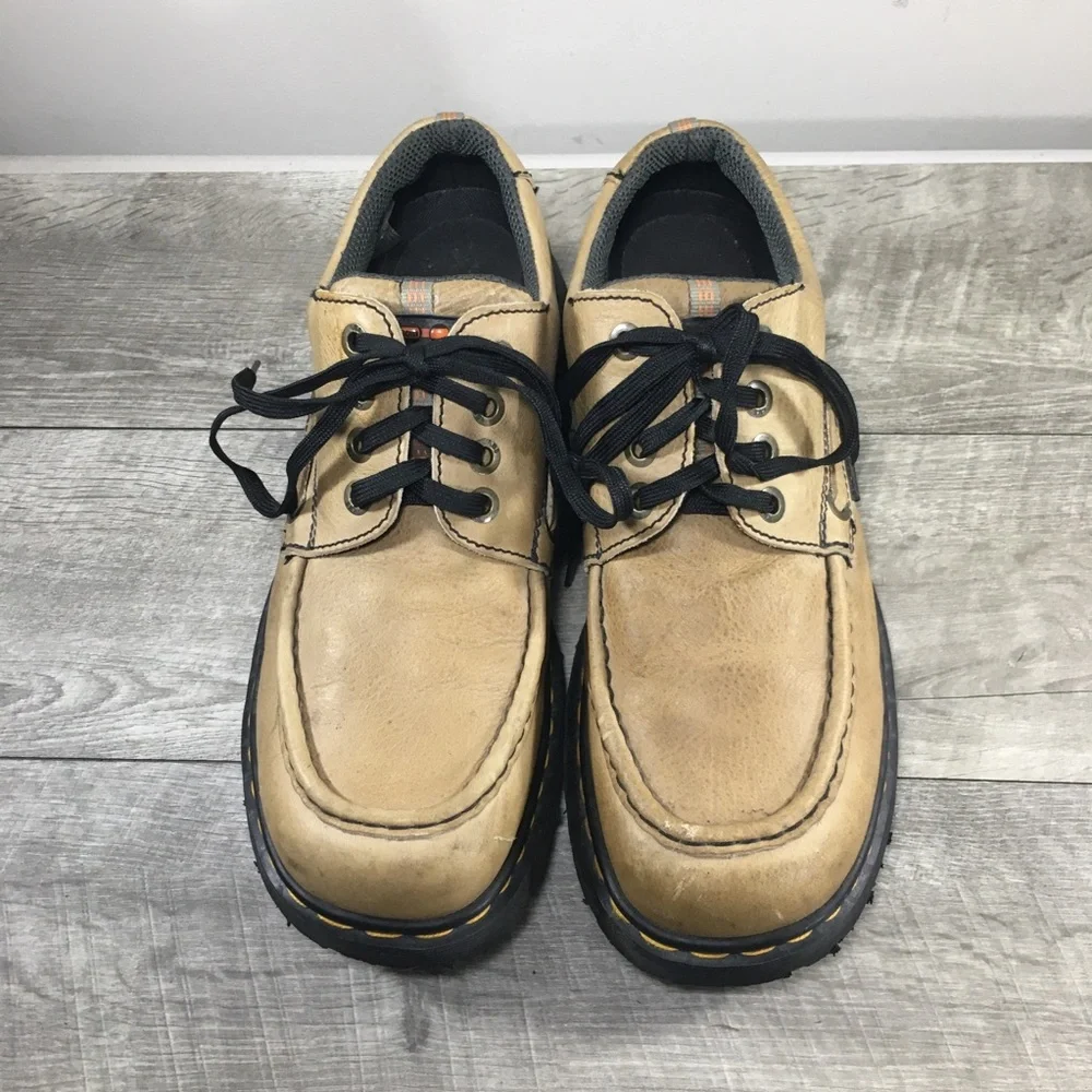 Dr Martens 9523 Lowell Creepers Leather Men Moc Toe Shoes Made in England Sz 11